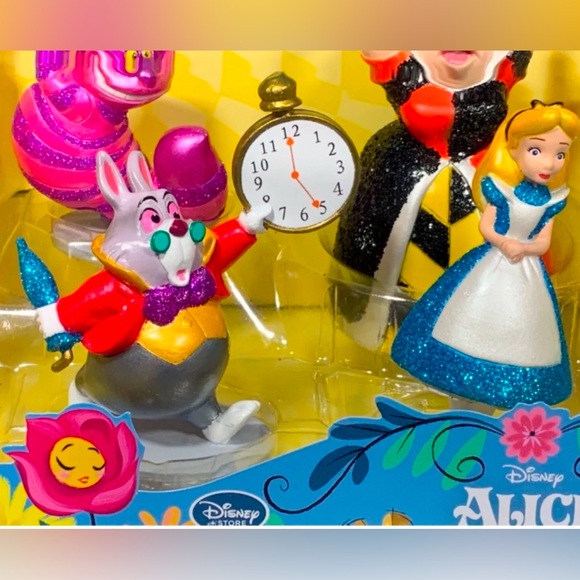 FINAL PRICE! Disney, 2010, Alice In Wonderland, Glitter Figurine Plays ent - Picture 5 of 10